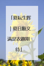 夏耘生辉｜夏日顺义满是农趣期待