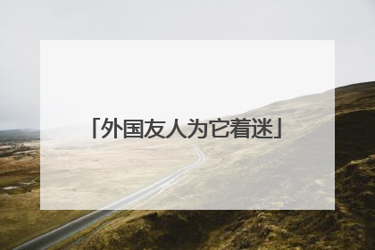 外国友人为它着迷