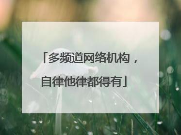 多频道网络机构，自律他律都得有