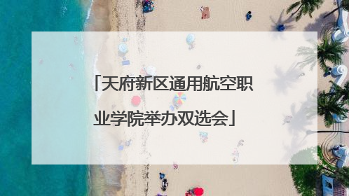 天府新区通用航空职业学院举办双选会