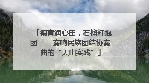 德育润心田，石榴籽抱团——奏响民族团结协奏曲的“天山实践”