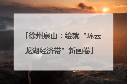 徐州泉山：绘就“环云龙湖经济带”新画卷