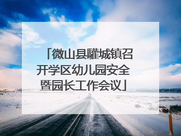 微山县驩城镇召开学区幼儿园安全暨园长工作会议