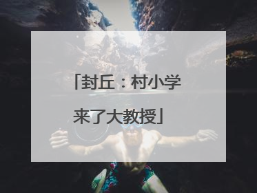 封丘：村小学来了大教授