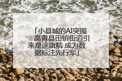 小县城的AI突围：高青县田镇街道引来星途旗航 成为数据标注先行军