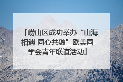 崂山区成功举办“山海相遇 同心共融”欧美同学会青年联谊活动