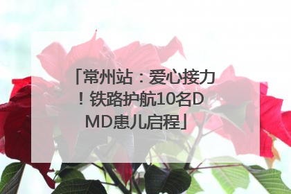 常州站：爱心接力！铁路护航10名DMD患儿启程