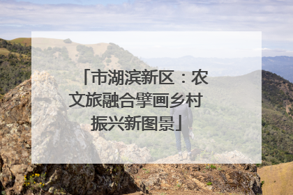 市湖滨新区：农文旅融合擘画乡村振兴新图景