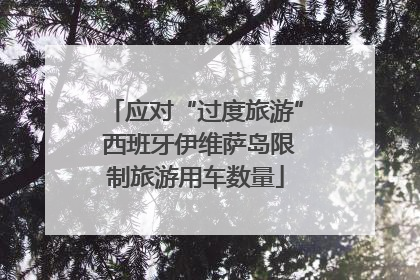 应对“过度旅游” 西班牙伊维萨岛限制旅游用车数量