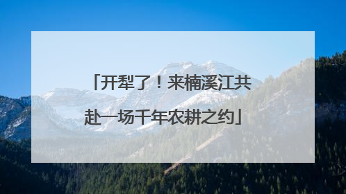 开犁了！来楠溪江共赴一场千年农耕之约