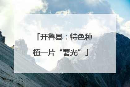 开鲁县：特色种植一片“薯光”
