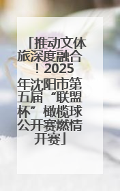 推动文体旅深度融合！2025年沈阳市第五届“联盟杯”橄榄球公开赛燃情开赛