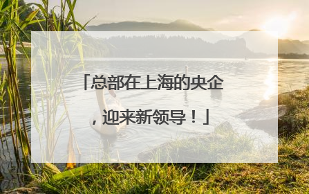 总部在上海的央企，迎来新领导！