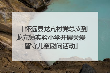 怀远县龙亢村党总支到龙亢镇实验小学开展关爱留守儿童慰问活动