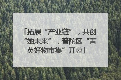 拓展“产业链”，共创“她未来”，普陀区“菁英好物市集”开幕