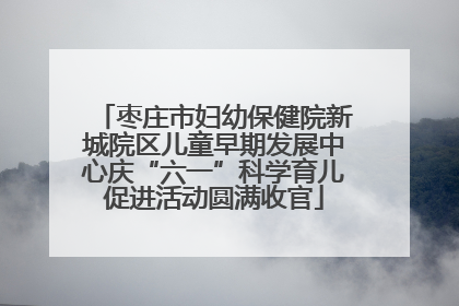 枣庄市妇幼保健院新城院区儿童早期发展中心庆“六一”科学育儿促进活动圆满收官