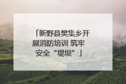 新野县樊集乡开展消防培训 筑牢安全“堤坝”
