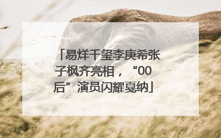易烊千玺李庚希张子枫齐亮相，“00后”演员闪耀戛纳