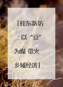 桂东新坊：以“豆”为媒 带火乡域经济