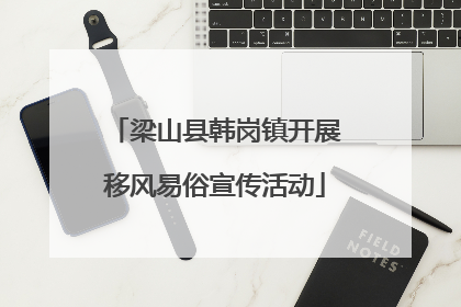 梁山县韩岗镇开展移风易俗宣传活动