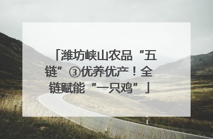 潍坊峡山农品“五链”③优养优产！全链赋能“一只鸡”