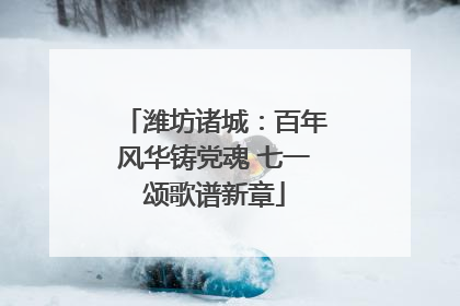 潍坊诸城：百年风华铸党魂 七一颂歌谱新章