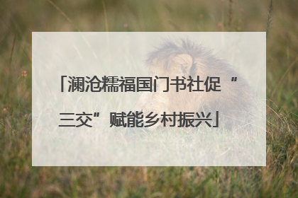 澜沧糯福国门书社促“三交”赋能乡村振兴