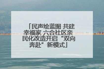 民声绘蓝图 共建幸福家 六合社区亲民化改造开启“双向奔赴”新模式