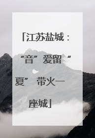 江苏盐城：“音”爱留“夏” 带火一座城