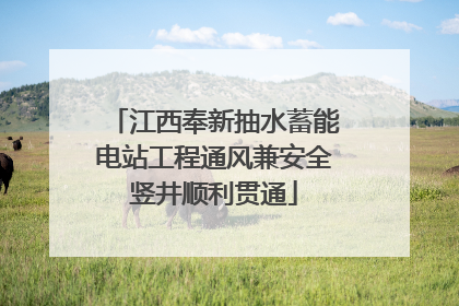 江西奉新抽水蓄能电站工程通风兼安全竖井顺利贯通