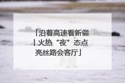 沿着高速看新疆丨火热“夜”态点亮丝路会客厅