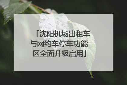 沈阳机场出租车与网约车停车功能区全面升级启用