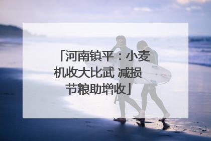 河南镇平：小麦机收大比武 减损节粮助增收