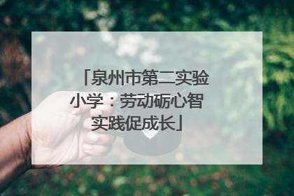泉州市第二实验小学：劳动砺心智实践促成长