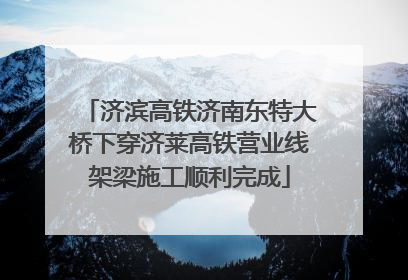 济滨高铁济南东特大桥下穿济莱高铁营业线架梁施工顺利完成