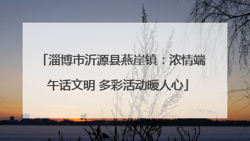 淄博市沂源县燕崖镇：浓情端午话文明 多彩活动暖人心