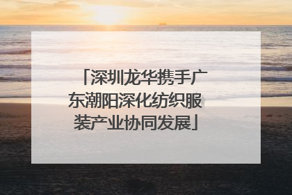 深圳龙华携手广东潮阳深化纺织服装产业协同发展