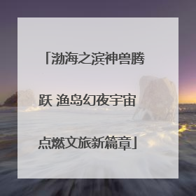 渤海之滨神兽腾跃 渔岛幻夜宇宙点燃文旅新篇章
