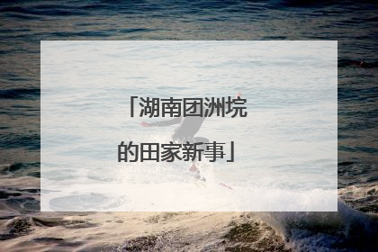湖南团洲垸的田家新事
