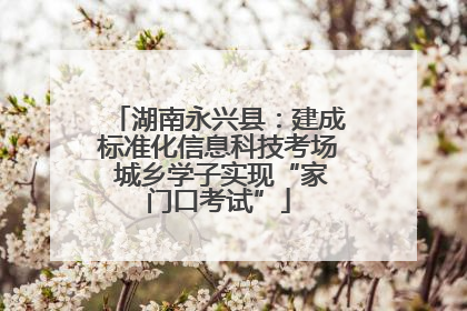 湖南永兴县：建成标准化信息科技考场 城乡学子实现“家门口考试”