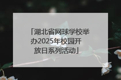 湖北省网球学校举办2025年校园开放日系列活动