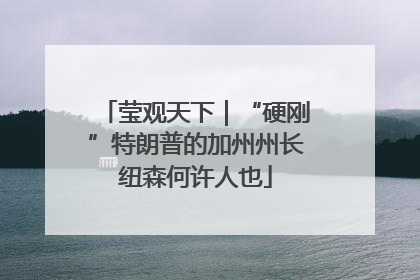 莹观天下｜“硬刚”特朗普的加州州长纽森何许人也