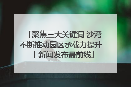聚焦三大关键词 沙湾不断推动园区承载力提升丨新闻发布最前线