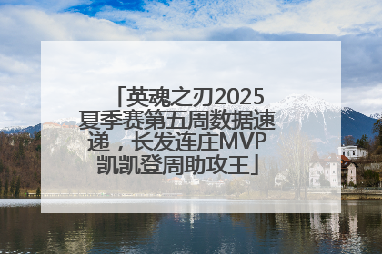 英魂之刃2025夏季赛第五周数据速递，长发连庄MVP凯凯登周助攻王