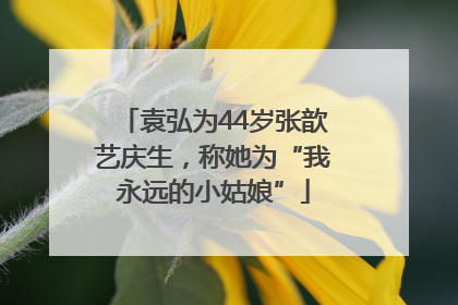 袁弘为44岁张歆艺庆生，称她为“我永远的小姑娘”