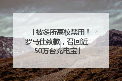 被多所高校禁用！罗马仕致歉，召回近50万台充电宝