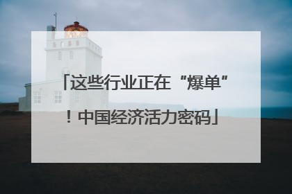 这些行业正在“爆单”！中国经济活力密码
