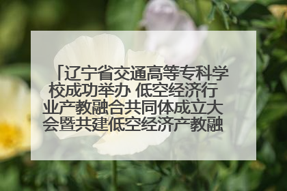 辽宁省交通高等专科学校成功举办 低空经济行业产教融合共同体成立大会暨共建低空经济产教融合新生态论坛