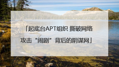起底台APT组织 撕破网络攻击“闹剧”背后的阴谋网