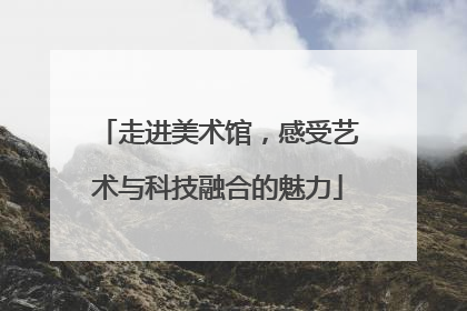 走进美术馆，感受艺术与科技融合的魅力